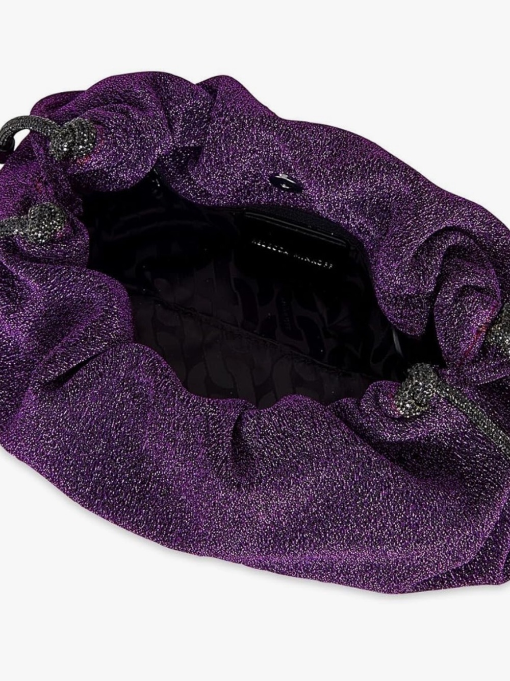 Rebecca minkoff Purple Glitter Drawstring Shoulder Bag!! New! - Picture 3 of 7
